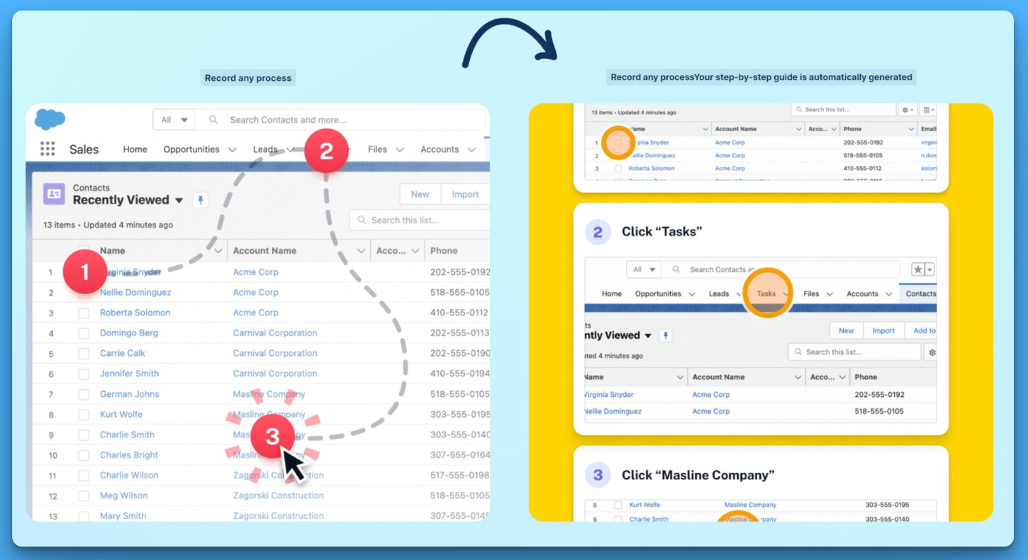 Scribe turn any process into a step by step guide